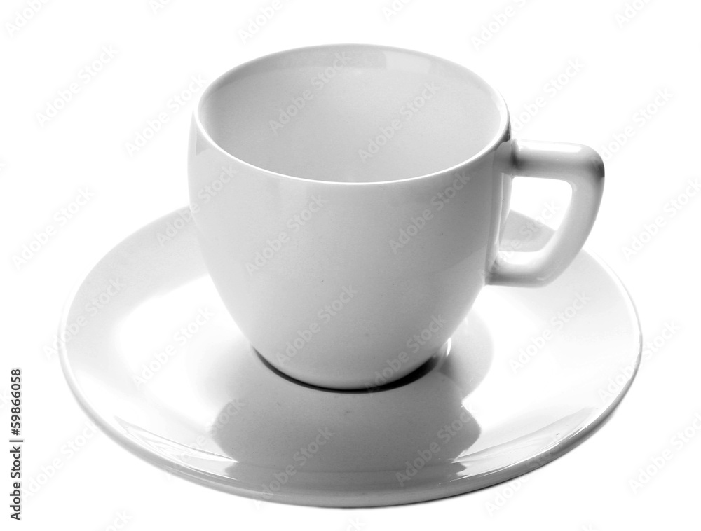 White cup isolated on white White cup isolated on white