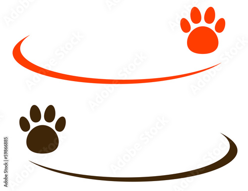 background with pet paw