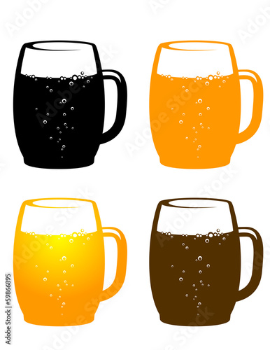 colorful beer mug