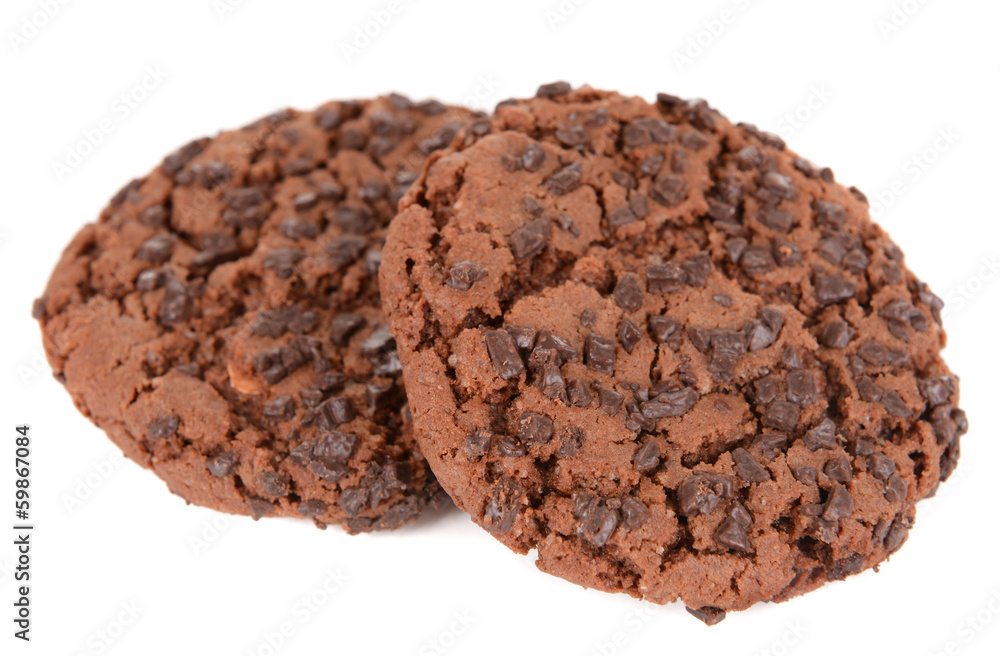 Sweet cookies isolated on white Sweet cookies isolated on white