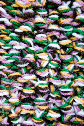 Detail of woven handicraft knit