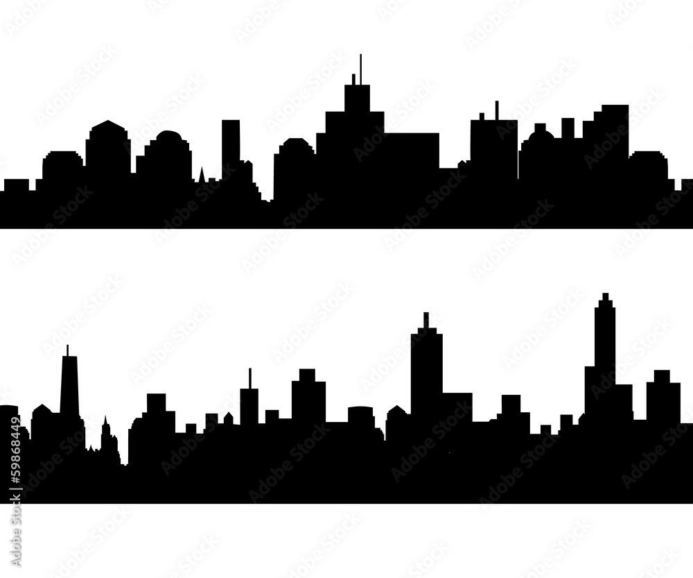 City Skyline Set-vector
