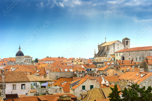 tiled roofs of the old town