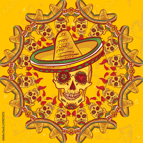 Cinco de Mayo Seamless Pattern