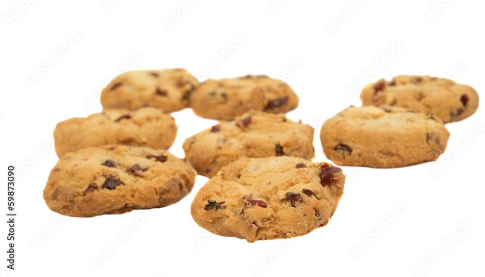 cookies with cranberries and chocolate cookies with cranberries and chocolate