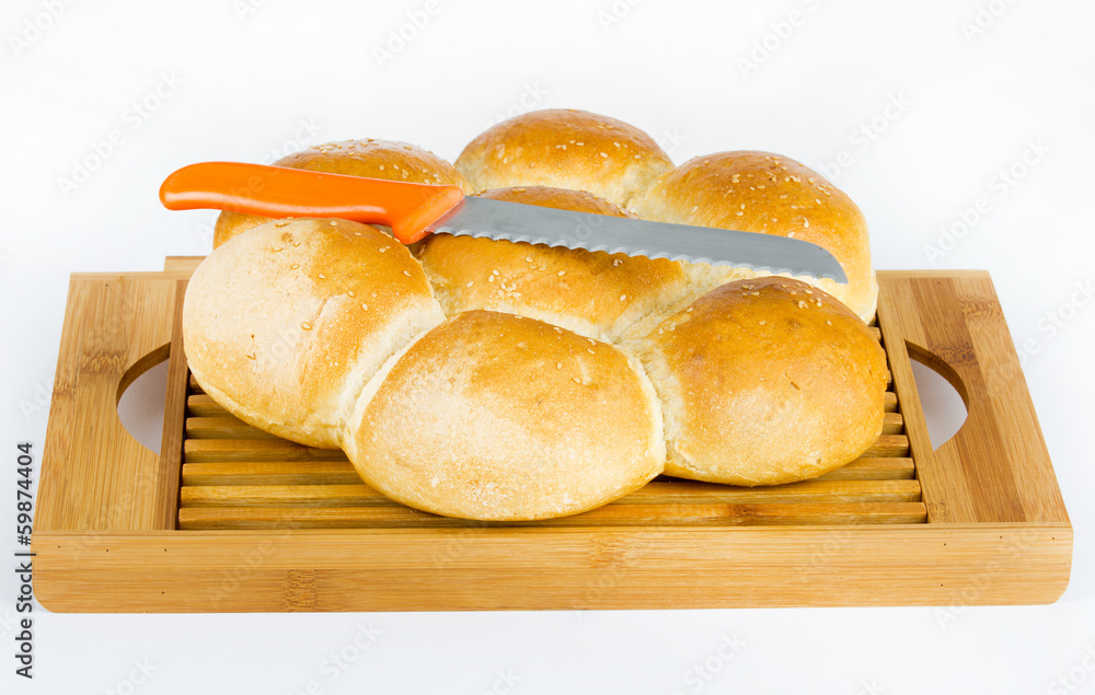 Fototapeta premium Flower shaped bread
