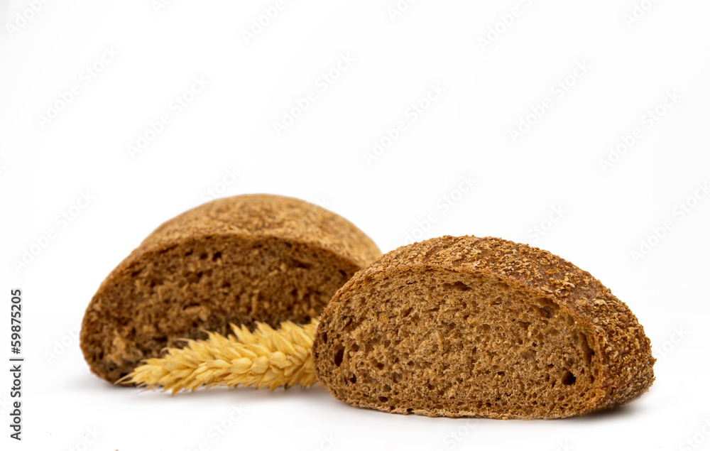 slices of black bread isolated slices of black bread isolated