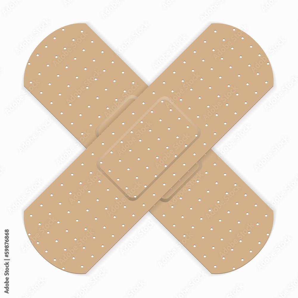 Medical bandage in different shape Medical bandage in different shape