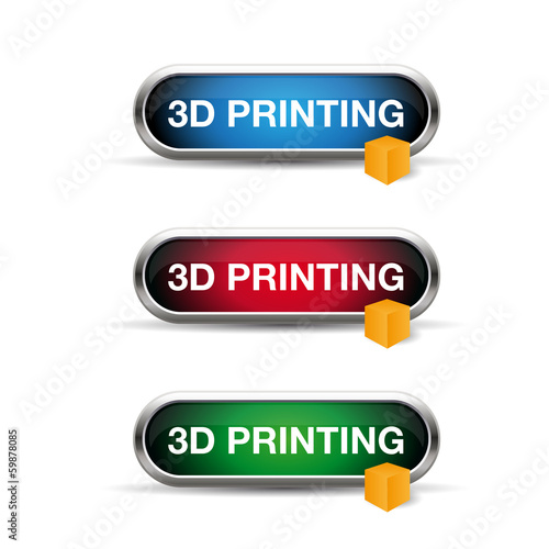 3d printing button or label set
