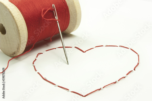 stitched heart