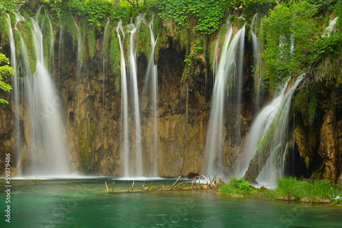 Waterfall at Plitvice Lakes © zkbld