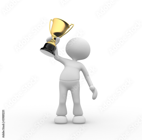 Gold trophy