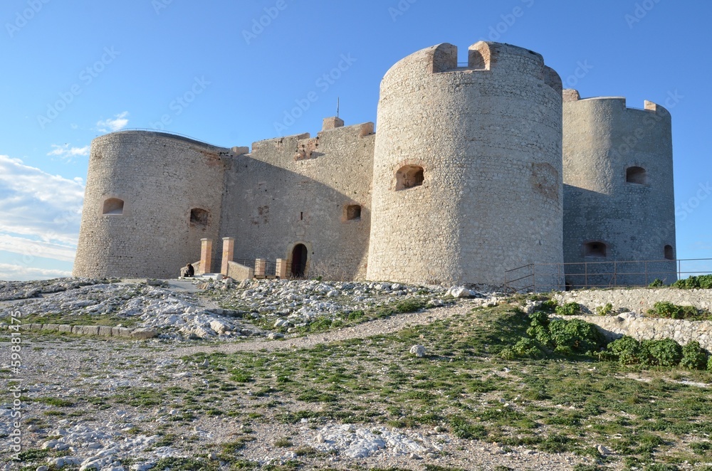 Château d'If, bay of Marseille. France