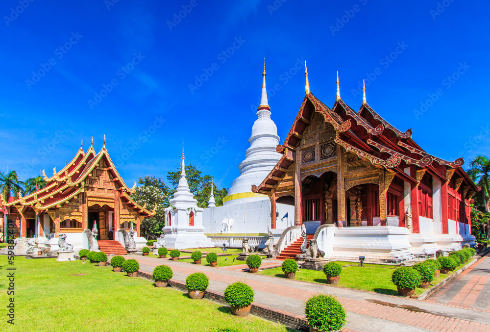 Wat Phra Sing in Chiang Mai province of Thailand Wat Phra Sing in Chiang Mai province of Thailand