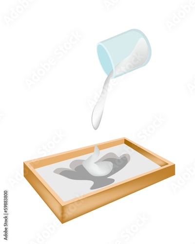 Plaster of Paris in A Molded Casting