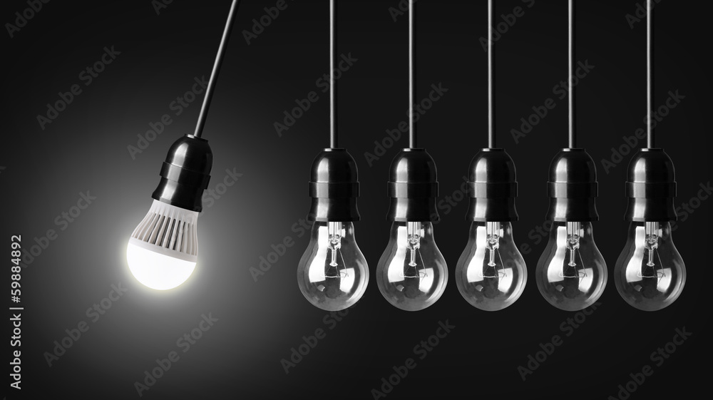 Perpetual motion with LED bulb and simple light bulbs Perpetual motion with LED bulb and simple light bulbs