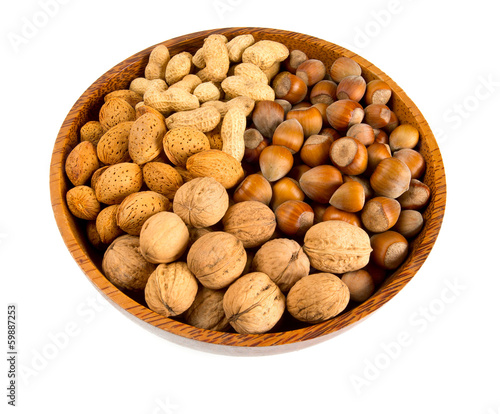 collection of shelled nuts