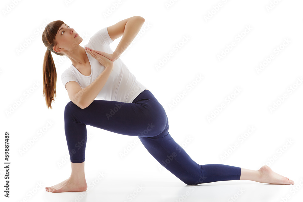 Woman doing yoga Woman doing yoga