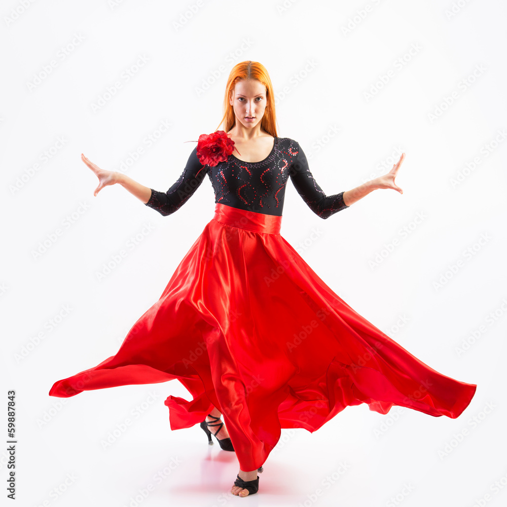 Naklejka premium Modern style dancer jumping