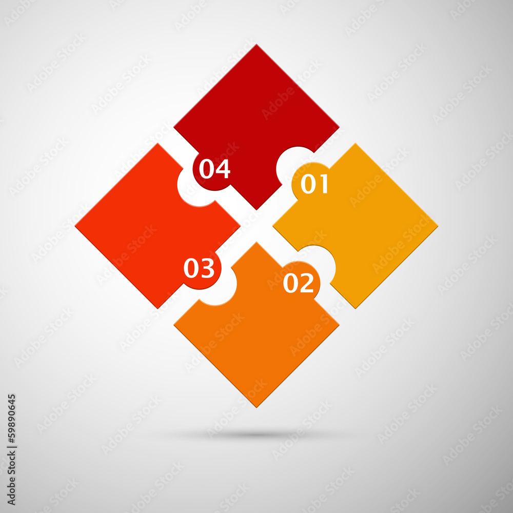 color puzzle infographic numbers color puzzle infographic numbers