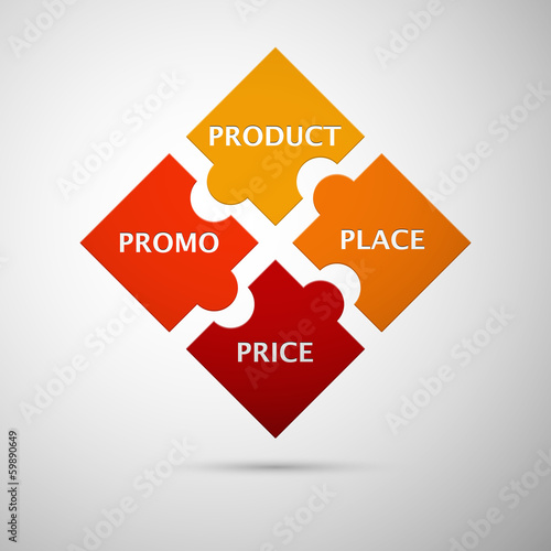 color puzzle marketing mix