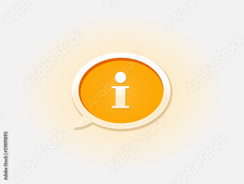 The info glossy bubble