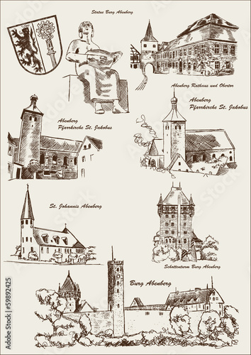 Historisches Gebäude Abenberg Denkmal Bauten