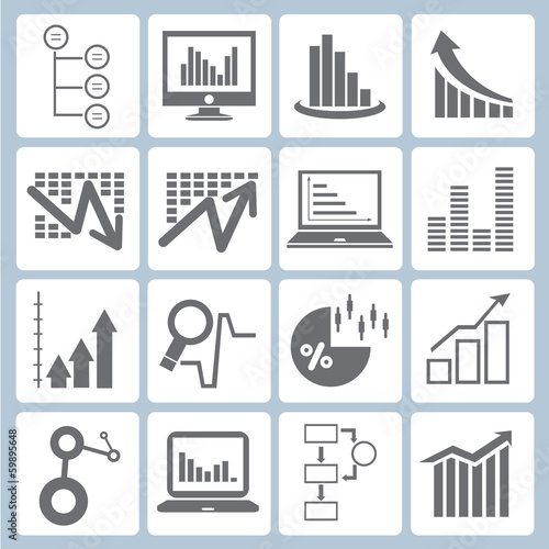 graph icons, chart icons set, data form