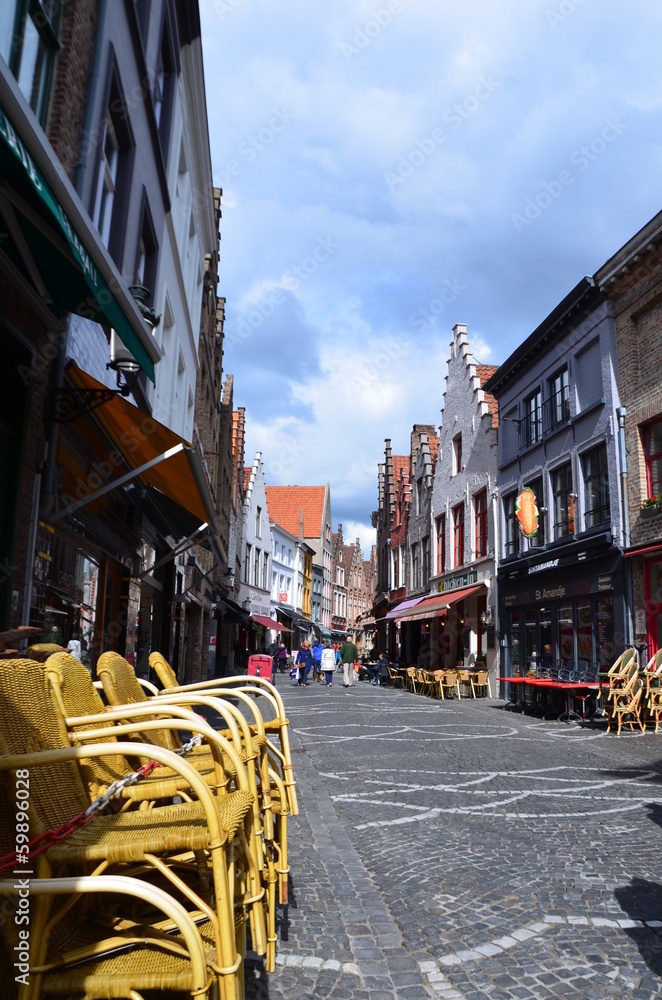Bruges, Belgique, centre-ville.