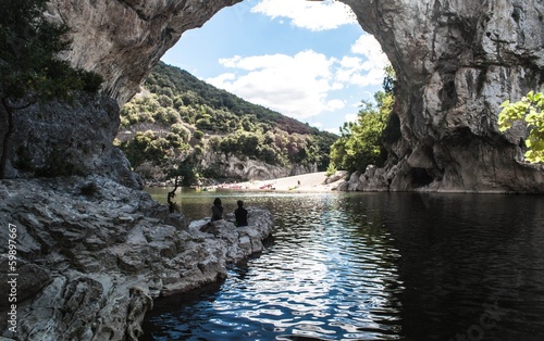 Vallon Pont d'Arc en Ardèche. photo