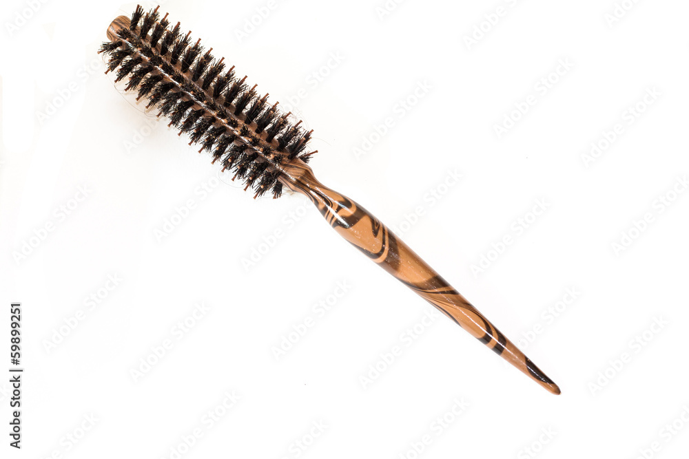 Comb brushes, isolated on white Comb brushes, isolated on white
