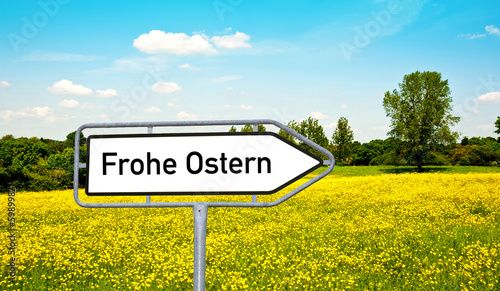 Obraz na plátně Frohe Ostern
