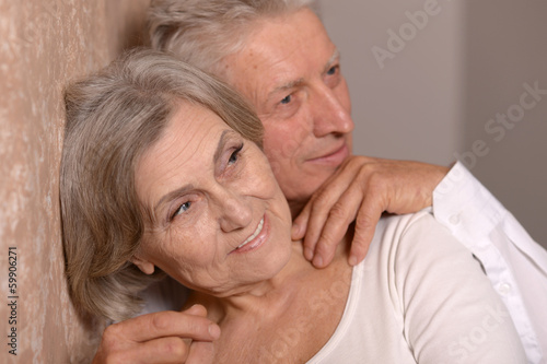 Portrait of an elder couple