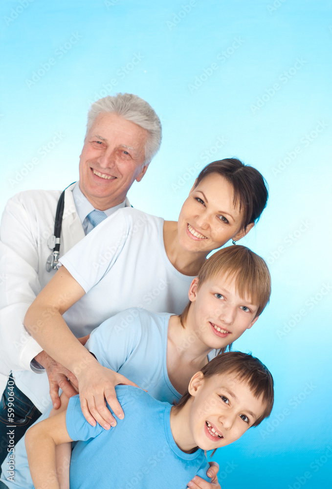 Magnificent family with children Magnificent family with children