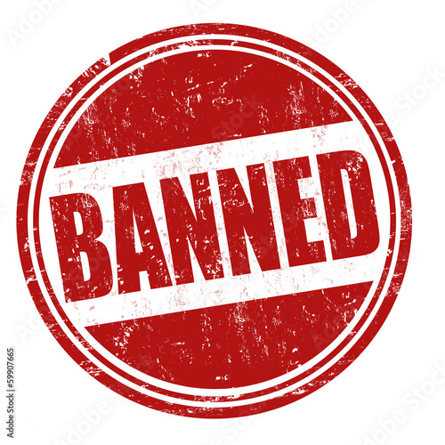 Banned stamp