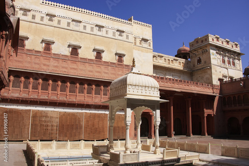 Main courtyard of Junagarh fort, Bikaner, India
