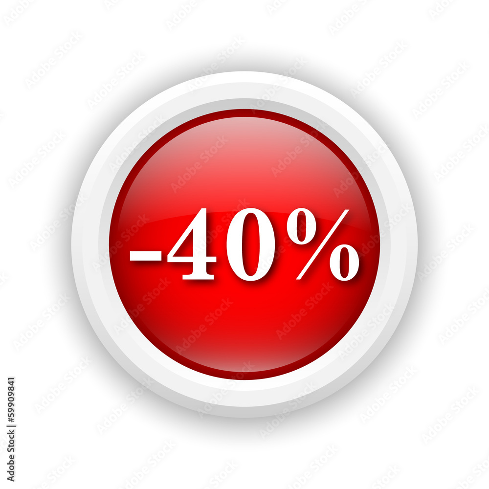 40 percent discount icon 40 percent discount icon