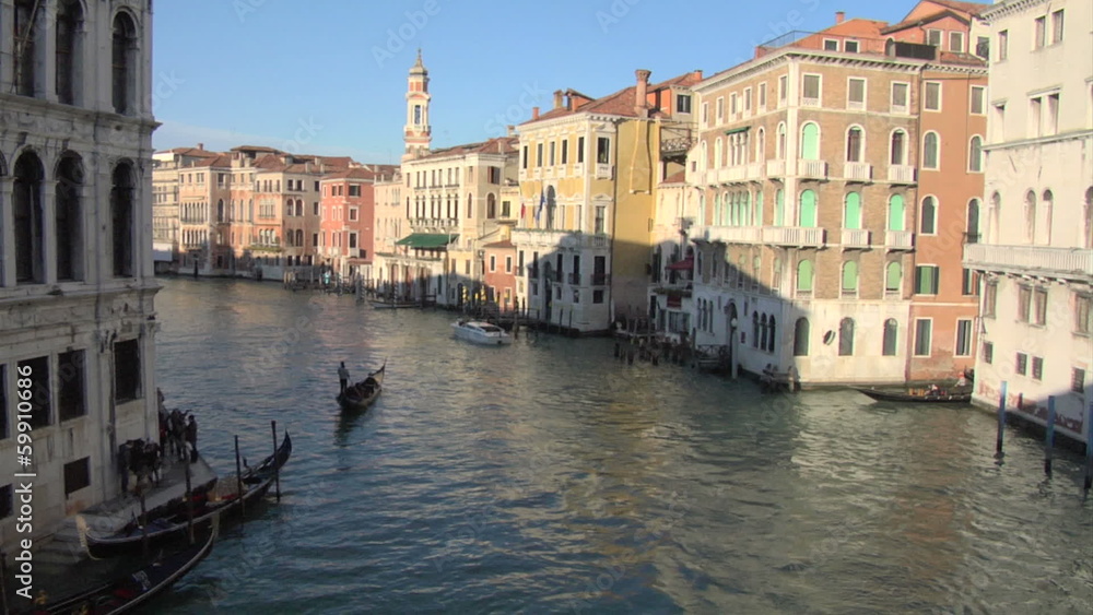 Grand Canal view from Rialto bridge, Venice (Italy) Grand Canal view from Rialto bridge, Venice (Italy)