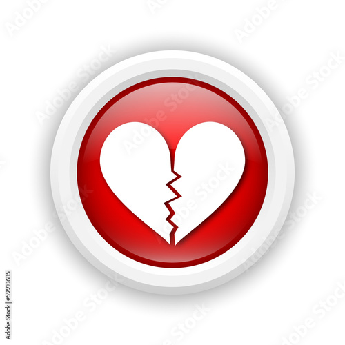 Broken heart icon