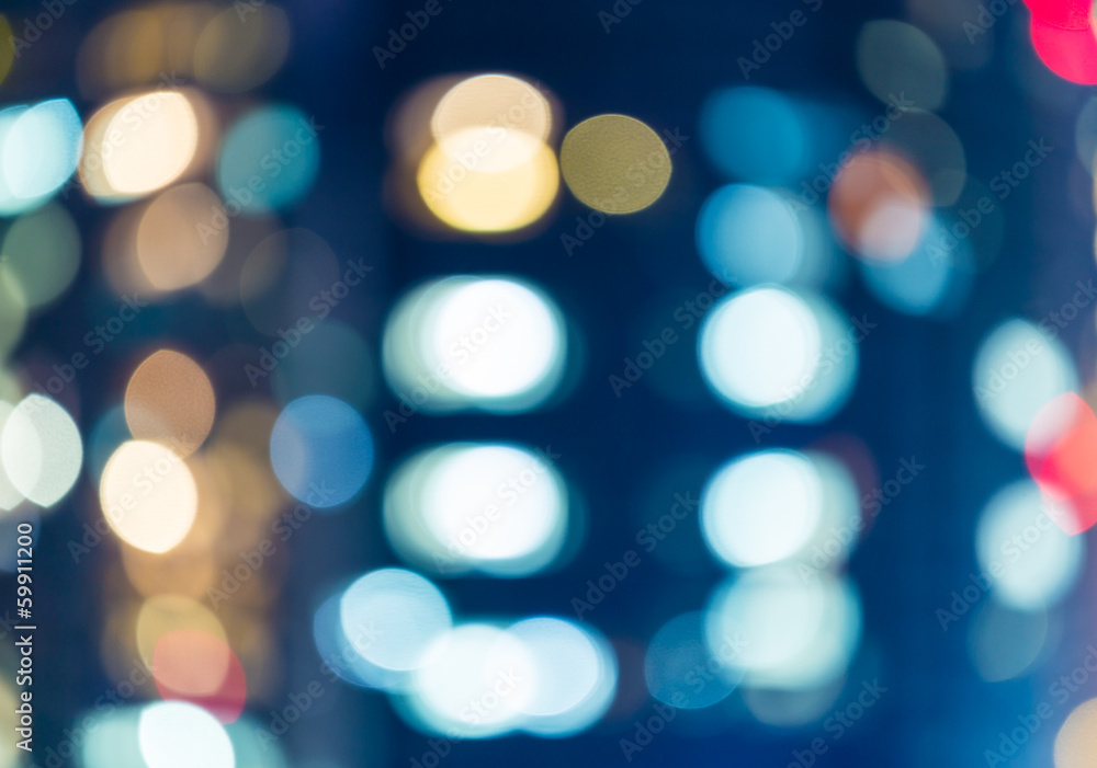 Blurred unfocused city light Blurred unfocused city light