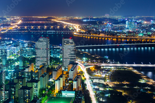Photography Seoul night