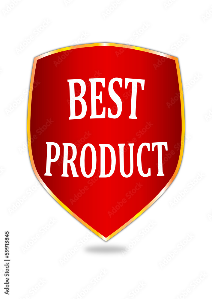 A label indicating the best product - vector A label indicating the best product - vector