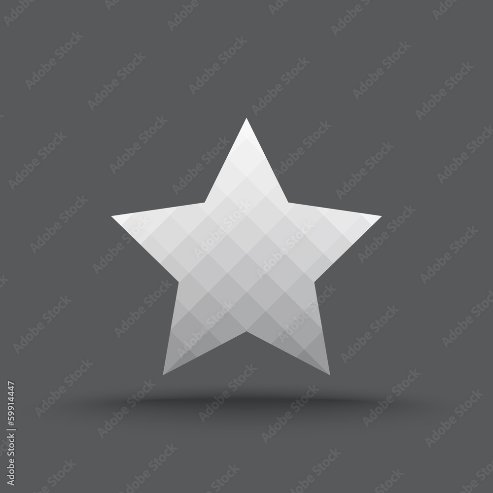 Vector of transparent star icon on isolated background Vector of transparent star icon on isolated background