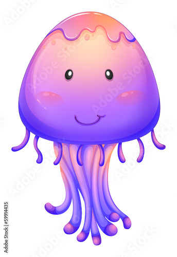 A purple jellyfish