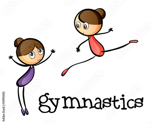 Two gymnasts