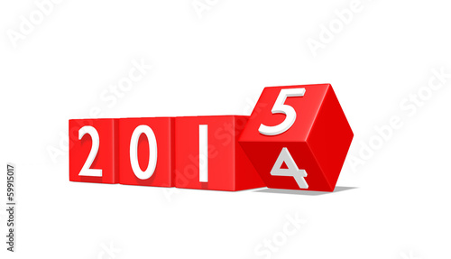 New Year 2015 3d