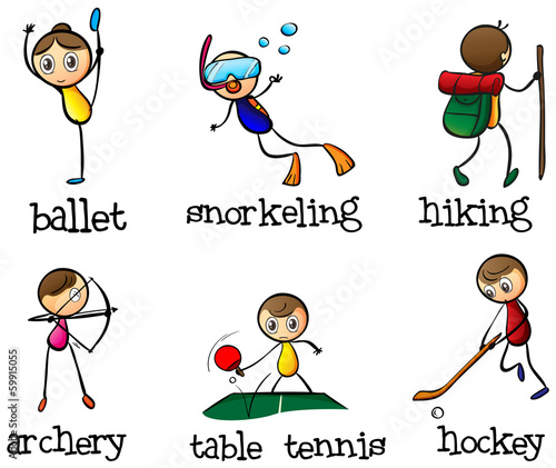 Different sports activity