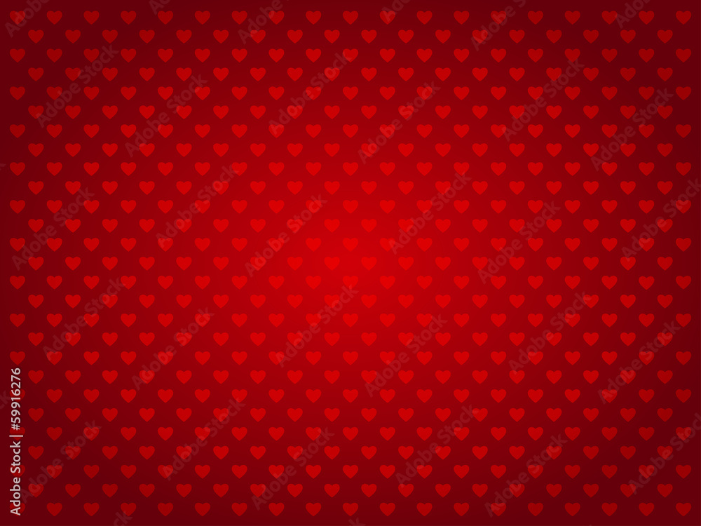 Vector Seamless Pattern of Hearts Vector Seamless Pattern of Hearts