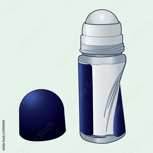 deodorant roll-on applicator vector
