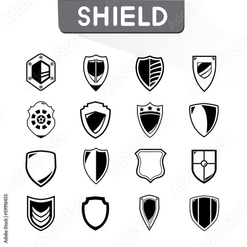 shield icons set